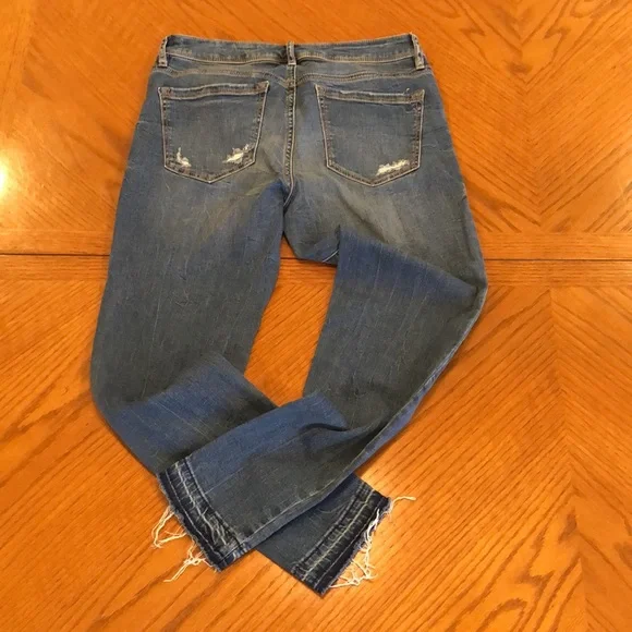 EUC American Rag distressed jeans juniors size 7 - Picture 6 of 8